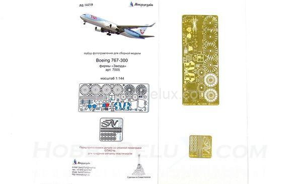 Фототравление для Boeing 767-300 от Звезды (1:144) МД144219