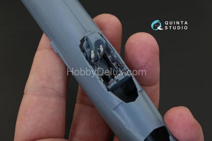 3D Декаль интерьера кабины МиГ-21ПФМ серые панели для модели Eduard QD48129