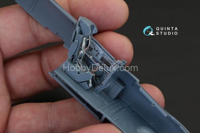 3D Декаль интерьера кабины МиГ-21ПФМ серые панели для модели Eduard QD48129