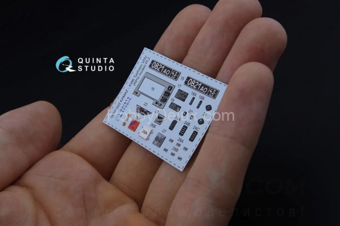 3D Декаль интерьера кабины для семейства КАМАЗ К-4386 Тайфун-ВДВ для модели RPG-model QD35022