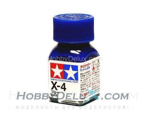 Краска эмалевая Tamiya - X-4 Blue 80004