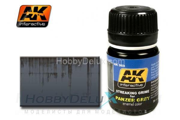 STREAKING GRIME FOR PANZER GREY VEHICLES AK-069