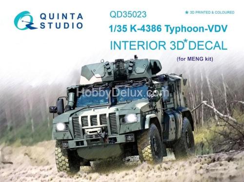3D Декаль интерьера кабины для семейства К-4386 Тайфун-ВДВ для модели MENG