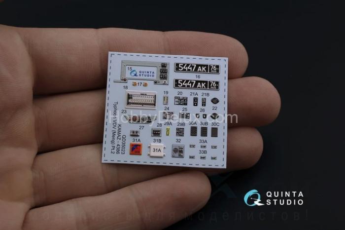 3D Декаль интерьера кабины для семейства К-4386 Тайфун-ВДВ для модели MENG QD35023