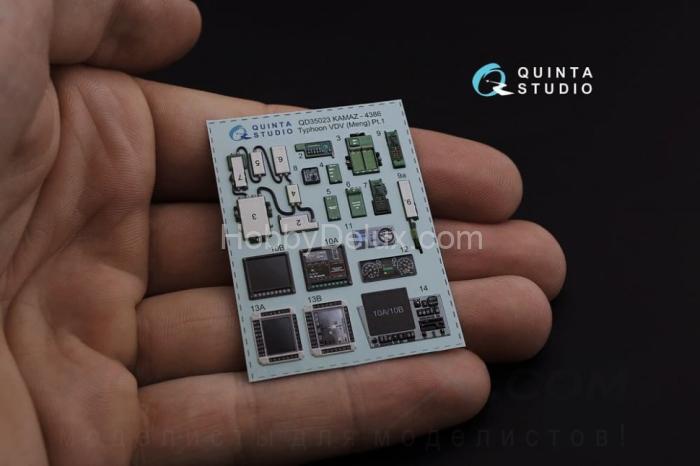 3D Декаль интерьера кабины для семейства К-4386 Тайфун-ВДВ для модели MENG QD35023