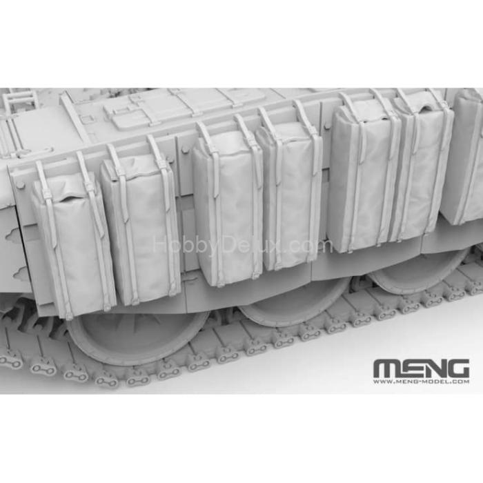 Meng TS-053 Российский основной боевой танк семьдесят второй Б3М с тралом KMT-8 TS-053