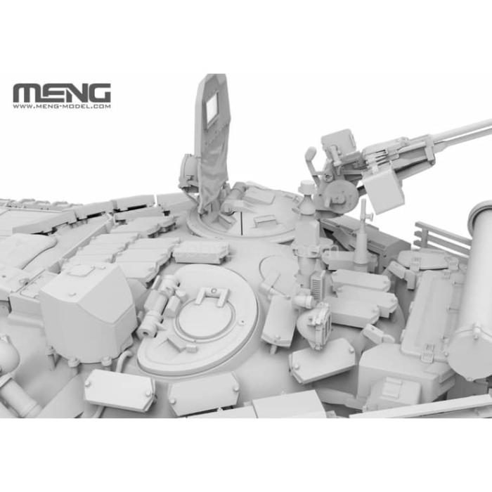 Meng TS-053 Российский основной боевой танк семьдесят второй Б3М с тралом KMT-8 TS-053