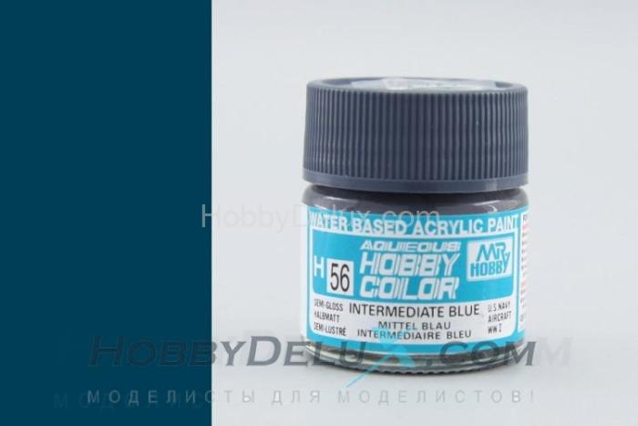 Краска акриловая Hobby Color - H056 Intermediate Blue H56