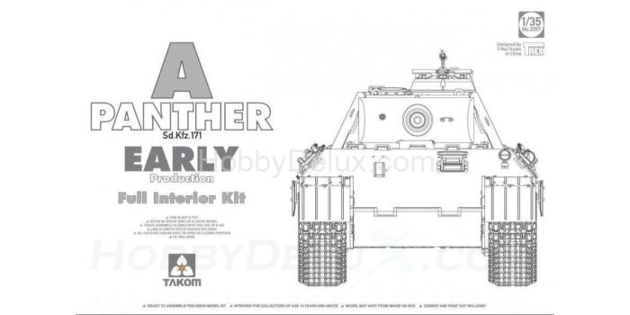Takom 2097 Panther Ausf.A early Production w/ Full interior TAK2097