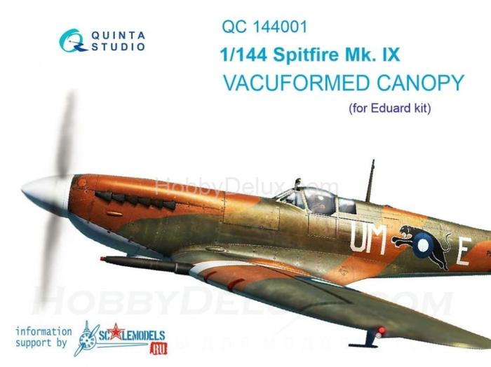 Набор остекления Spitfire Mk.IX, 3 шт для модели Eduard QC144001