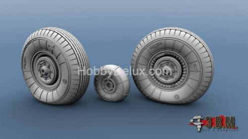 Колеса шасси для модели самолета Ил-2