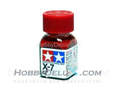 Краска эмалевая Tamiya - X-7 Red 80007