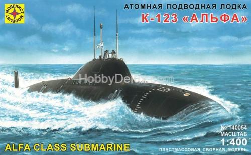 Атомная подводная лодка К-123 ("Альфа") (1:400)