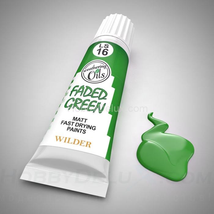 WILDER LS-16 Масляная краска - ЗЕЛЁНЫЙ ВЫЦВЕТШИЙ HDF-LS-16