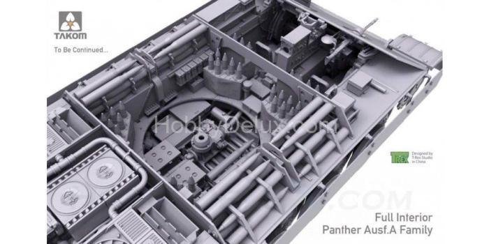 Takom 2098 Panther Ausf. A, Mid-Early Production w/ Full interior TAK2098