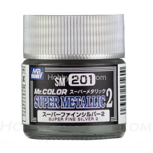Краска Mr.Color - SM201 Super Fine Silver 2