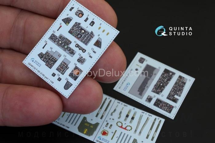 3D Декаль интерьера кабины F-4S для модели ZM SWS QD48132