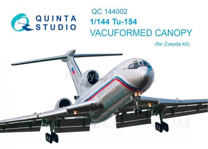 Набор остекления Ту-154 для модели Звезда QC144002