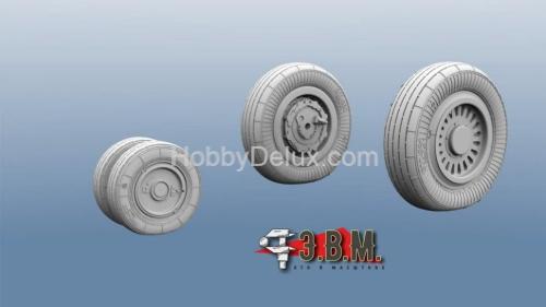 Миг-25 колеса шасси (тип-1) 1/72