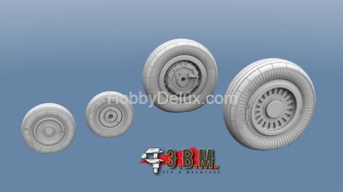 Миг-25 колеса шасси (тип-1) 1/72