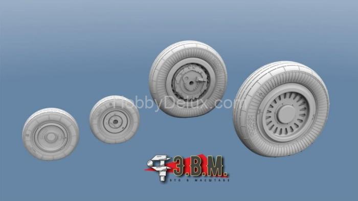 Миг-25 колеса шасси (тип-1) 1/72 RS72005