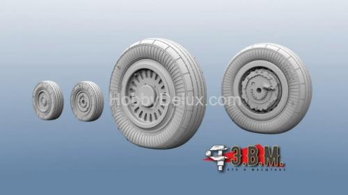 Миг-25 колеса шасси (тип-1) 1/72