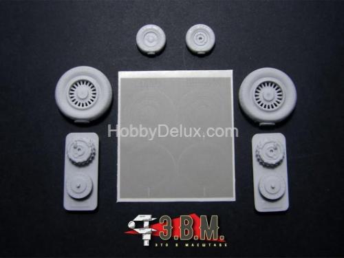 Миг-25 колеса шасси (тип-1) 1/72