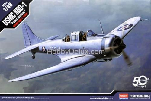Academy 12331 1/48 Пикирующий бомбардировщик USMC SBD-1 Dauntless "Pearl Harbor"