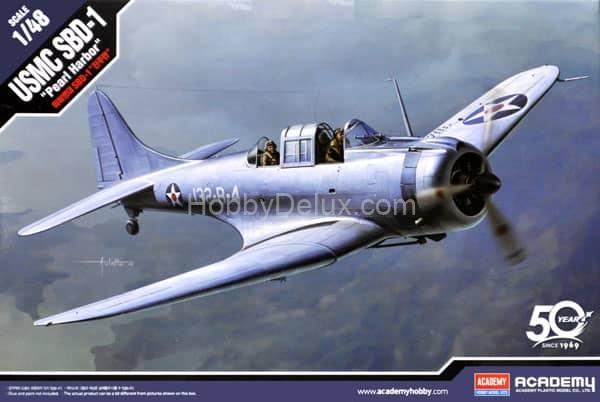 Academy 12331 1/48 Пикирующий бомбардировщик USMC SBD-1 Dauntless "Pearl Harbor" 12331
