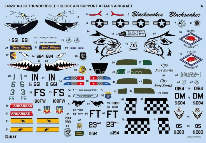 Американский штурмовик A-10C Thunderbolt II L4829