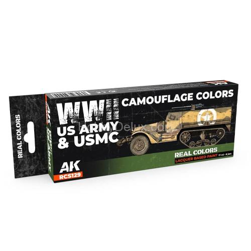 AK-Interactive RCS129 US Army &amp; USMC WWII Camouflage Colors