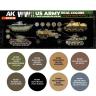 AK-Interactive RCS129 US Army & USMC WWII Camouflage Colors RCS129