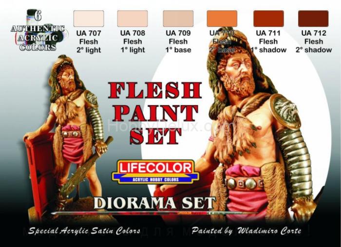 Набор красок Life Color - FLESH PAINT SET CS13