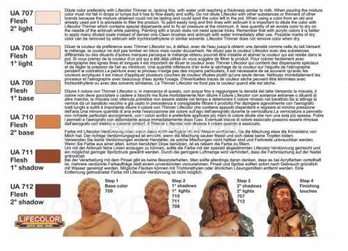 Набор красок Life Color -  FLESH PAINT SET