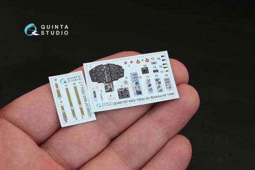 3D Декаль интерьера кабины МиГ-15 бис для модели Bronco