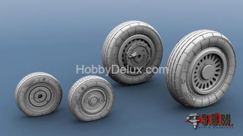 Миг-25 колеса шасси (тип-2) 1/72