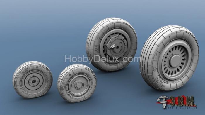 Миг-25 колеса шасси (тип-2) 1/72 RS72006