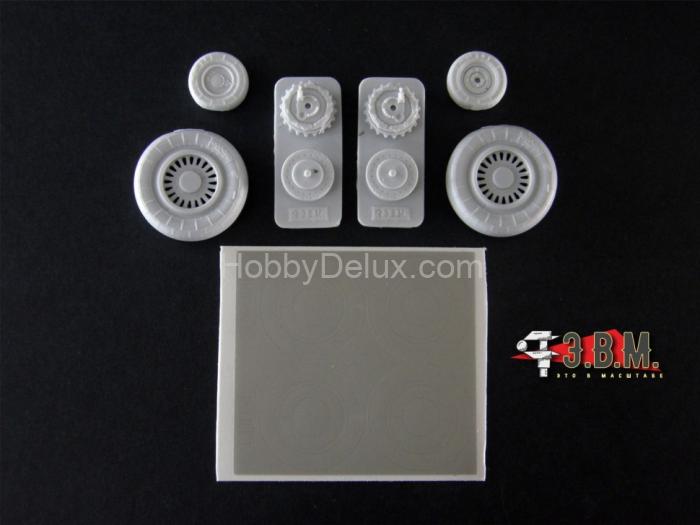 Миг-25 колеса шасси (тип-2) 1/72 RS72006