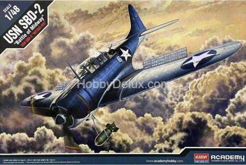 Academy 12335 1/48 Пикирующий бомбардировщик USN SBD-2 "Battle of Midway"