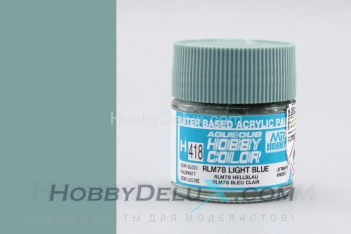 Краска акриловая Hobby Color - H418 RLM78 Light Blue H418