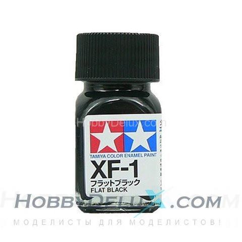 Краска эмалевая Tamiya - XF-1 Flat Black 80301