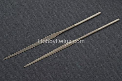 Надфиль трехгранный односторонний L=80, насечка №0, производство СССР