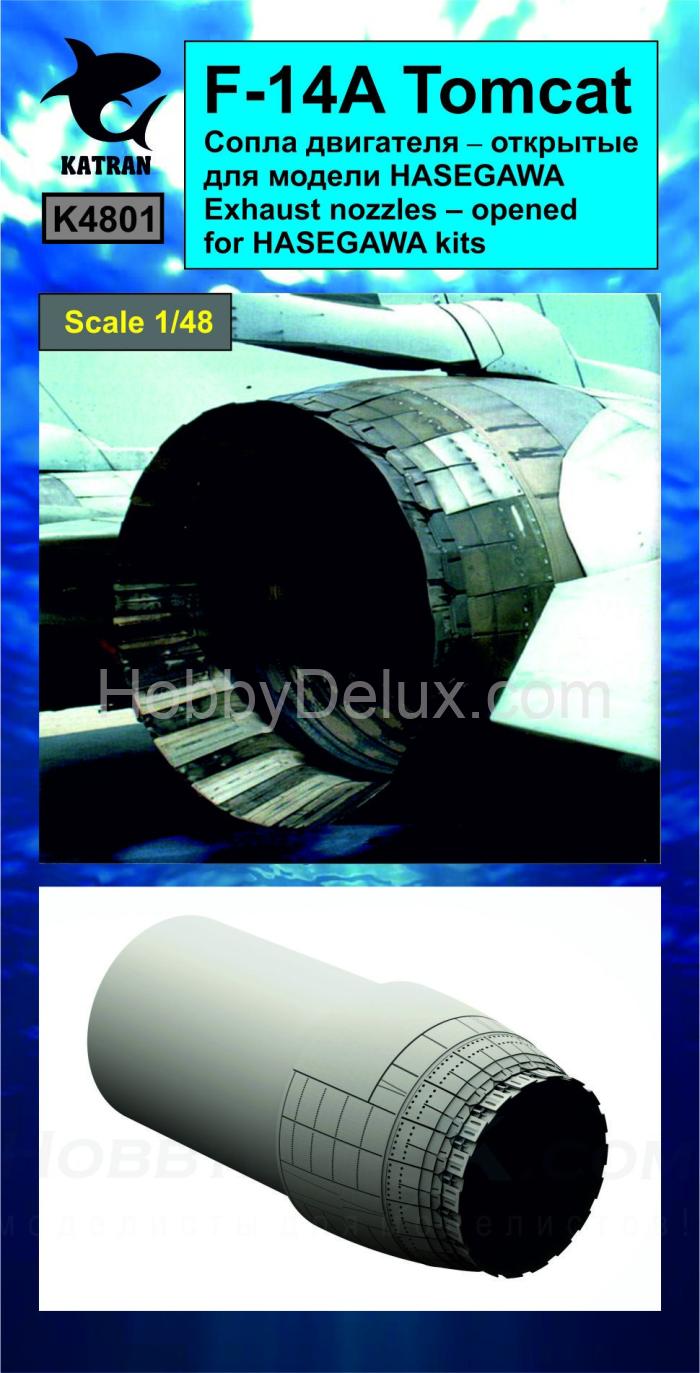 KATRAN 4801 Сопла двигателя F-14A Tomcat (открытые) KAT4801