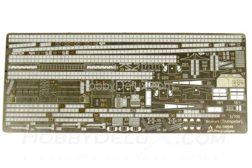 Набор фототравления для Линкор "Bismark" МД700206