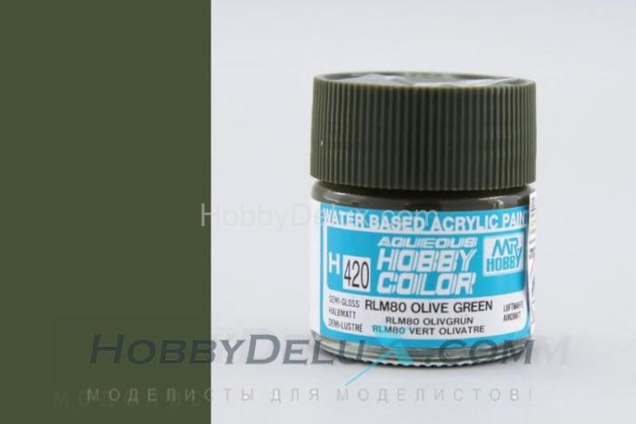 Краска акриловая Hobby Color - H420 RLM80 Olive Green H420