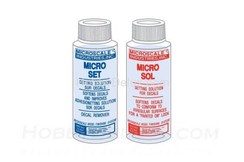 Набор жидкостей для декалей Micro Set + Sol