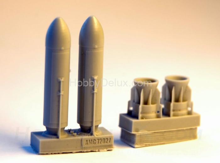 РБК-500 АО-2,5 РТМ, разовая бомбовая кассета калибра 500 кг (в комплекте две РБК-500). AMC72027