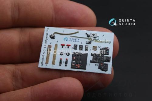 3D Декаль интерьера кабины Ki-61-I для модели Hasegawa