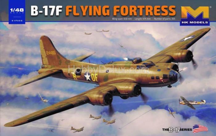 Сборная модель B-17F Flying Fortress 01F002