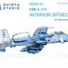 3D Декаль интерьера кабины A-10A для модели HobbyBoss QD48143